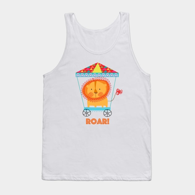 Circus lion Tank Top by tfinn